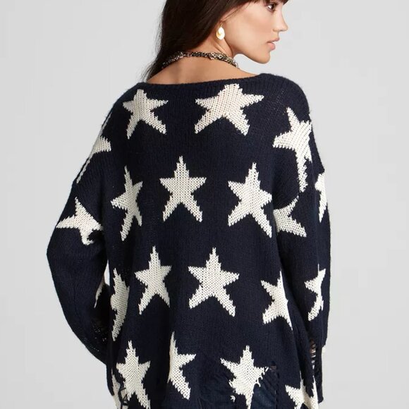 Wildfox Seeing Stars Distressed Sweater – As Seen on Taylor Swift & Selena Gomez - Picture 2 of 11